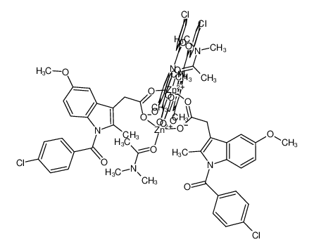 [Zn2(1-(4-chlorobenzoyl)-5-methoxy-2-methyl-1H-indole-3-acetate)4(N,N-dimethylacetamide)2] CAS:294842-69-6 manufacturer & supplier