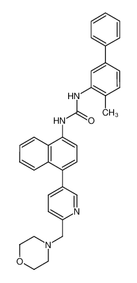 1-(4-Methyl-biphenyl-3-yl)-3-[4-(6-morpholin-4-ylmethyl-pyridin-3-yl)-naphthalen-1-yl]-urea CAS:294849-74-4 manufacturer & supplier