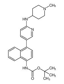 Carbamic acid,[4-[6-[(1-methyl-4-piperidinyl)amino]-3-pyridinyl]-1-naphthalenyl]-,1,1-dimethylethyl ester CAS:294852-96-3 manufacturer & supplier