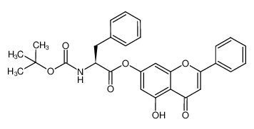 7-(N-t-butyloxycarbonyl-L-phenylalanyloxy)-5-hydroxy-2-phenylchromen-4-one CAS:294854-77-6 manufacturer & supplier