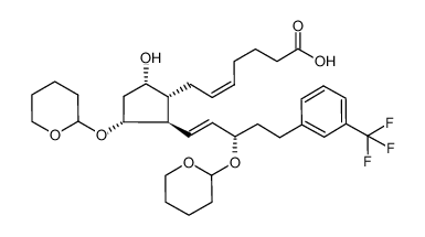 (Z)-7-((1R,2R,3R,5S)-5-hydroxy-3-((tetrahydro-2H-pyran-2-yl)oxy)-2-((3S,E)-3-((tetrahydro-2H-pyran-2-yl)oxy)-5-(3-(trifluoromethyl)phenyl)pent-1-en-1-yl)cyclopentyl)hept-5-enoic acid CAS:294856-07-8 manufacturer & supplier