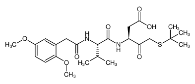 (S)-5-(tert-butylthio)-3-((S)-2-(2-(2,5-dimethoxyphenyl)acetamido)-3-methylbutanamido)-4-oxopentanoic acid CAS:294858-88-1 manufacturer & supplier