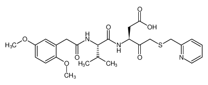 (S)-3-((S)-2-(2-(2,5-dimethoxyphenyl)acetamido)-3-methylbutanamido)-4-oxo-5-((pyridin-2-ylmethyl)thio)pentanoic acid CAS:294858-99-4 manufacturer & supplier