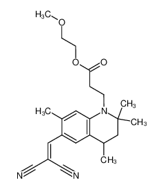 3-[6-(2,2-Dicyano-vinyl)-2,2,4,7-tetramethyl-3,4-dihydro-2H-quinolin-1-yl]-propionic acid 2-methoxy-ethyl ester CAS:29486-72-4 manufacturer & supplier