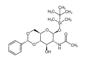 N-[(2R,4aR,6S,7R,8R,8aS)-6-(tert-Butyl-dimethyl-silanyloxy)-8-hydroxy-2-phenyl-hexahydro-pyrano[3,2-d][1,3]dioxin-7-yl]-acetamide CAS:294869-83-3 manufacturer & supplier