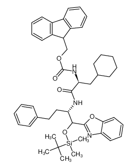 9H-fluoren-9-ylmethyl 1S-[2-benzooxazol-2-yl-2-(tert-butyldimethylsilanyloxy)-1S-phenethylethylcarbamoyl]-2-cyclohexylethylcarbamate CAS:294883-11-7 manufacturer & supplier