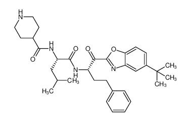 N-((S)-1-(((S)-1-(5-(tert-butyl)benzo[d]oxazol-2-yl)-1-oxo-4-phenylbutan-2-yl)amino)-4-methyl-1-oxopentan-2-yl)piperidine-4-carboxamide CAS:294884-70-1 manufacturer & supplier