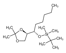 (2R,3S)-1,2-O-(isopropylidene)-3-O-(tert-butyldimethylsilyl)octane-1,2,3-triol CAS:294888-36-1 manufacturer & supplier