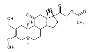 Acetic acid 2-((5S,10S,13S,17R)-17-hydroxy-2-hydroxymethyl-3-methoxy-10,13-dimethyl-11-oxo-4,5,6,7,8,9,10,11,12,13,14,15,16,17-tetradecahydro-1H-cyclopenta[a]phenanthren-17-yl)-2-oxo-ethyl ester CAS:2949-01-1 manufacturer & supplier