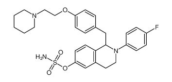 2-(4-fluorophenyl)-1-(4-(2-(piperidin-1-yl)ethoxy)benzyl)-1,2,3,4-tetrahydroisoquinolin-6-yl sulfamate CAS:295317-83-8 manufacturer & supplier