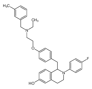 1-(4-(2-(ethyl(3-methylbenzyl)amino)ethoxy)benzyl)-2-(4-fluorophenyl)-1,2,3,4-tetrahydroisoquinolin-6-ol CAS:295318-17-1 manufacturer & supplier