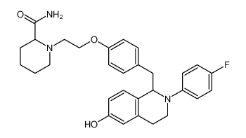 1-(2-(4-((2-(4-fluorophenyl)-6-hydroxy-1,2,3,4-tetrahydroisoquinolin-1-yl)methyl)phenoxy)ethyl)piperidine-2-carboxamide CAS:295318-54-6 manufacturer & supplier