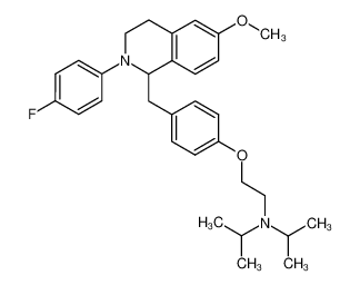 2-(4-fluorophenyl)-6-methoxy-1-{4-[(2-diisopropylamino)ethoxy]benzyl}-1,2,3,4-tetrahydroisoquinoline CAS:295319-03-8 manufacturer & supplier