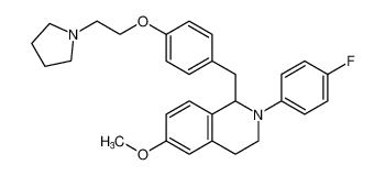 2-(4-fluorophenyl)-6-methoxy-1-(4-(2-(pyrrolidin-1-yl)ethoxy)benzyl)-1,2,3,4-tetrahydroisoquinoline CAS:295319-05-0 manufacturer & supplier