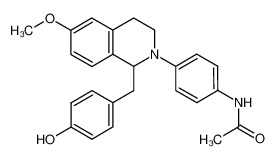 2-(4-acetamidophenyl)-1-(4-hydroxybenzyl)-6-methoxy-1,2,3,4-tetrahydroisoquinoline CAS:295319-63-0 manufacturer & supplier