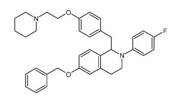 6-(benzyloxy)-2-(4-fluorophenyl)-1-(4-(2-(piperidin-1-yl)ethoxy)benzyl)-1,2,3,4-tetrahydroisoquinoline CAS:295320-24-0 manufacturer & supplier