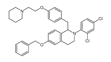 6-(benzyloxy)-2-(2,4-dichlorophenyl)-1-(4-(2-(piperidin-1-yl)ethoxy)benzyl)-1,2,3,4-tetrahydroisoquinoline CAS:295320-30-8 manufacturer & supplier