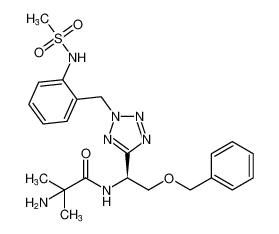 (S)-2-amino-N-(2-(benzyloxy)-1-(2-(2-(methylsulfonamido)benzyl)-2H-tetrazol-5-yl)ethyl)-2-methylpropanamide CAS:295331-38-3 manufacturer & supplier