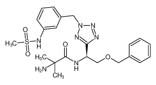 (S)-2-amino-N-(2-(benzyloxy)-1-(2-(3-(methylsulfonamido)benzyl)-2H-tetrazol-5-yl)ethyl)-2-methylpropanamide CAS:295331-40-7 manufacturer & supplier