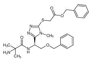 benzyl (S)-2-((5-(1-(2-amino-2-methylpropanamido)-2-(benzyloxy)ethyl)-4-methyl-4H-1,2,4-triazol-3-yl)thio)acetate CAS:295332-89-7 manufacturer & supplier