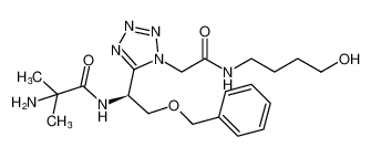 (S)-2-amino-N-(2-(benzyloxy)-1-(1-(2-((4-hydroxybutyl)amino)-2-oxoethyl)-1H-tetrazol-5-yl)ethyl)-2-methylpropanamide CAS:295333-87-8 manufacturer & supplier