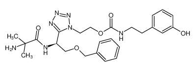 (S)-2-(5-(1-(2-amino-2-methylpropanamido)-2-(benzyloxy)ethyl)-1H-tetrazol-1-yl)ethyl (3-hydroxyphenethyl)carbamate CAS:295334-22-4 manufacturer & supplier