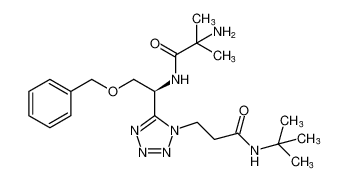 1H-Tetrazole-1-propanamide,5-[(1S)-1-[(2-amino-2-methyl-1-oxopropyl)amino]-2-(phenylmethoxy)ethyl]-N-(1,1-dimethylethyl)- CAS:295334-53-1 manufacturer & supplier