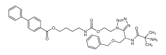 (S)-4-(((2-(5-(1-(2-amino-2-methylpropanamido)-2-(benzyloxy)ethyl)-1H-tetrazol-1-yl)ethoxy)carbonyl)amino)butyl [1,1'-biphenyl]-4-carboxylate CAS:295335-36-3 manufacturer & supplier