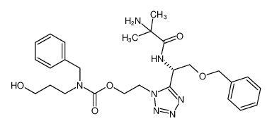 (S)-2-(5-(1-(2-amino-2-methylpropanamido)-2-(benzyloxy)ethyl)-1H-tetrazol-1-yl)ethyl benzyl(3-hydroxypropyl)carbamate CAS:295336-03-7 manufacturer & supplier