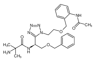 (S)-N-(1-(1-(2-((2-acetamidobenzyl)oxy)ethyl)-1H-tetrazol-5-yl)-2-(benzyloxy)ethyl)-2-amino-2-methylpropanamide CAS:295336-63-9 manufacturer & supplier