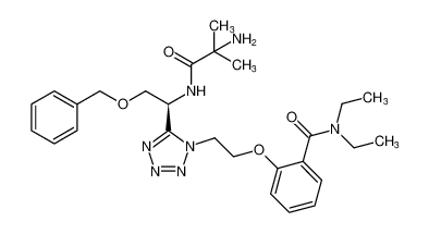 (S)-2-(2-(5-(1-(2-amino-2-methylpropanamido)-2-(benzyloxy)ethyl)-1H-tetrazol-1-yl)ethoxy)-N,N-diethylbenzamide CAS:295336-70-8 manufacturer & supplier