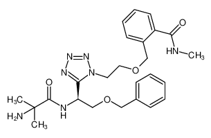 (S)-2-((2-(5-(1-(2-amino-2-methylpropanamido)-2-(benzyloxy)ethyl)-1H-tetrazol-1-yl)ethoxy)methyl)-N-methylbenzamide CAS:295336-72-0 manufacturer & supplier