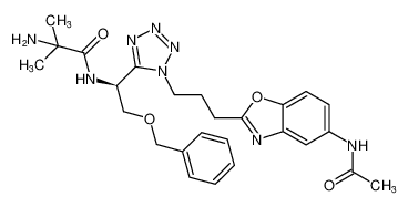 (S)-N-(1-(1-(3-(5-acetamidobenzo[d]oxazol-2-yl)propyl)-1H-tetrazol-5-yl)-2-(benzyloxy)ethyl)-2-amino-2-methylpropanamide CAS:295337-09-6 manufacturer & supplier