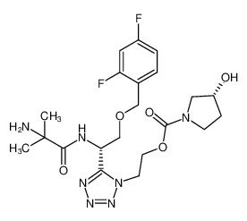 2-(5-((S)-1-(2-amino-2-methylpropanamido)-2-((2,4-difluorobenzyl)oxy)ethyl)-1H-tetrazol-1-yl)ethyl (R)-3-hydroxypyrrolidine-1-carboxylate CAS:295337-23-4 manufacturer & supplier