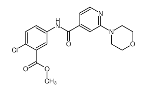 methyl 2-chloro-5-(2-morpholinopyrid-4-ylcarbonylamino)benzoate CAS:295349-68-7 manufacturer & supplier