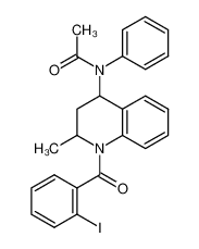 N-phenyl-N-[1,2,3,4-tetrahydro-1-(2-iodobenzoyl)-2-methyl-4-quinolinyl]-acetamide CAS:295363-84-7 manufacturer & supplier