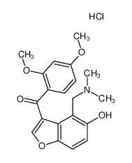 [3-(2,4-dimethoxybenzoyl)-5-hydroxy-1-benzofuran-4-yl]methyl-dimethylazanium,chloride CAS:29538-96-3 manufacturer & supplier