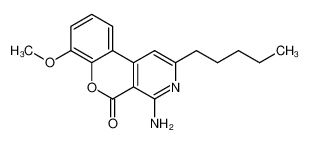 4-amino-7-methoxy-2-pentyl-chromeno[3,4-c]pyridin-5-one CAS:29542-51-6 manufacturer & supplier