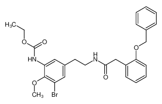 (5-{2-[2-(2-Benzyloxy-phenyl)-acetylamino]-ethyl}-3-bromo-2-methoxy-phenyl)-carbamic acid ethyl ester CAS:29547-21-5 manufacturer & supplier