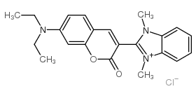 7-(diethylamino)-3-(1,3-dimethylbenzimidazol-3-ium-2-yl)chromen-2-one,chloride CAS:29556-33-0 manufacturer & supplier