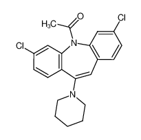 5-acetyl-3,7-dichloro-10-piperidin-1-yl-5H-dibenzo[b,f]azepine CAS:29560-45-0 manufacturer & supplier