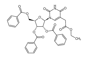 1-(2',3',5'-tri-O-benzoyl-β-D-ribofuranosyl)-5-(ethoxycarbonylmethyl)uracil CAS:29569-28-6 manufacturer & supplier