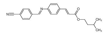 (E)-3-(4-{[1-(4-Cyano-phenyl)-meth-(E)-ylidene]-amino}-phenyl)-acrylic acid 3-methyl-butyl ester CAS:29571-80-0 manufacturer & supplier