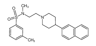 N,3-dimethyl-N-(2-(4-(naphthalen-2-yl)piperidin-1-yl)ethyl)benzenesulfonamide CAS:295789-98-9 manufacturer & supplier