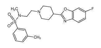 N-(2-(4-(6-fluorobenzo[d]oxazol-2-yl)piperidin-1-yl)ethyl)-N,3-dimethylbenzenesulfonamide CAS:295790-01-1 manufacturer & supplier