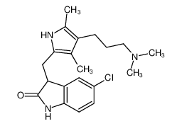 5-chloro-3-[4-(3-dimethylaminopropyl)-3,5-dimethyl-1H-pyrrol-2-ylmethyl]-1,3-dihydroindol-2-one CAS:295799-78-9 manufacturer & supplier