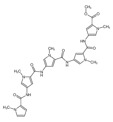 methyl 1-methyl-4-{[({[({[({[(1-methyl-1H-pyrrol-2-yl)carbonyl]amino}-1-methyl-1H-pyrrol-2-yl)carbonyl]amino}-1H-pyrrol-2-yl)carbonyl]amino}-1H-pyrrol-2-yl)carbonyl]amino}-1H-pyrrole-2-carboxylate CAS:295805-51-5 manufacturer & supplier