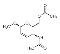 Acetic acid (2S,3S,6S)-3-acetylamino-6-methoxy-3,6-dihydro-2H-pyran-2-ylmethyl ester CAS:29581-65-5 manufacturer & supplier