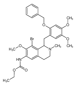 [1-(2-benzyloxy-4,5-dimethoxy-benzyl)-8-bromo-7-methoxy-2-methyl-1,2,3,4-tetrahydro-isoquinolin-6-yl]-carbamic acid ethyl ester CAS:29603-02-9 manufacturer & supplier