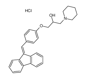 1-(4-Fluoren-9-ylidenemethyl-phenoxy)-3-piperidin-1-yl-propan-2-ol; hydrochloride CAS:2961-45-7 manufacturer & supplier